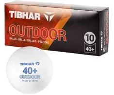 Galda tenisa bumbinas TIBHAR Outdoor TT-balls 10-p WH