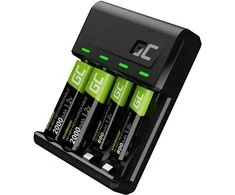 Set charger Žalias Cell GC VitalCharger and batteries 2xAA 2000mAh 2xAAA 800mAh