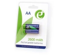Gembird Rechargeable battery Ni-MH AA 2600mAh/2pcs/blister