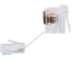 Gembird Cablexpert | Modular plug (adapter) 8P8C for solid CAT6 LAN cable, 10 pcs per bag