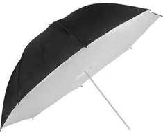 GlareOne Parasolka studyjna sidabrinė su dyfuzorem 110cm