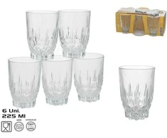 Stiklinės (6 vnt.), 225 ml, 10 x 7 x 7 cm, KITCHEN&amp;GO