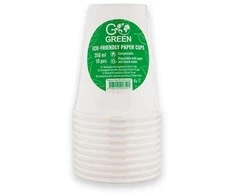 Gogreen Go Žalias ecological glasses 350ml 10 pcs. baltas