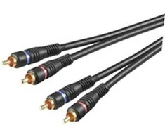 Goobay 2 x RCA - 2 x RCA garso laidas, 0,2 m