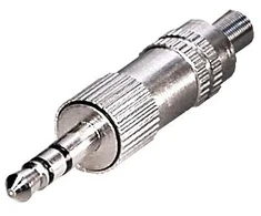 Goobay Kištukas 3.5mm stereo metalinis kabeliui
