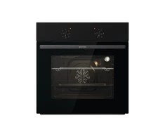 Gorenje orkaitė | BO6615E01B | 60 l | Elektrinė | Emalio valymas | Patraukiami mygtukai | Aukštis 59,5 cm | Plotis 59,5 cm | Juodas
