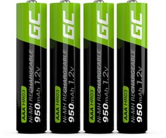 Green Cell Žalias Cell Rechargeable Batteries 4x AAA HR03 950mAh
