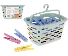 Groziņš ar STRONG veļas knaģiem 40 gab. 17 × 13 × 9 5 cm 01072 SIMPLE SOLUTION 01072 (5906900010727)