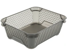 Blackfit8 Keeeper Basket mini A6 Mirko 20x16x7cm crystal pilka (transparent)