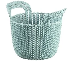 Curver Pilkai mėlynas apvalus krepšys KNIT CURVER -XS- universalus
