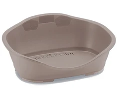 Stefanplast lova su miegamąja dalimi, 6 miegamosios vietos, 118x80x39,5 cm, šviesiai pilka