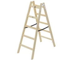 Hailo Dvipusės kopėčios H40 StandardLine | medinės | 2x5 pakopų