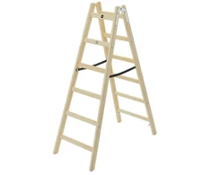 Hailo Dvipusės kopėčios H40 StandardLine | medinės | 2x6 pakopų