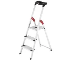 Hailo L80 ComfortLine buitinės kopėčios / aliuminio / 3 pakopų