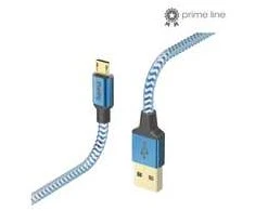 Hama Mėlynas USB-A į Micro-USB įkrovimo laidas, 1,5 m