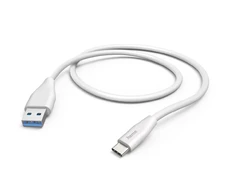 Hama USB-A - USB-C, 1,5m balta