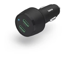 Hama PD/QC 45W (2x USB-C) juoda