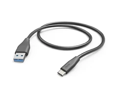 Hama USB-A - USB-C, 1,5m juoda