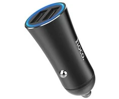 HOCO automobilinis pakrovejas 2 x USB 3.1A Z30 juodas