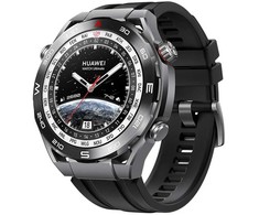 Išmanusis laikrodis Huawei Watch Ultimate Expedition, Sidabrinės ir juodos spalvos korpusas su juodu dirželiu