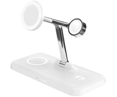 HYPER HJ3004WHGL mobile device charger Headphones Išmanusis telefonas Išmanusis laikrodis Sidabrinis Baltas DC USB Wireless charging Fast charging Indoor