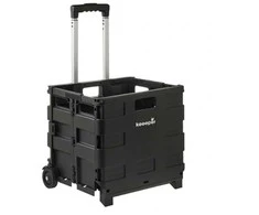 Keeeper Foldable shopping trolley with load capacity iki 25kg Olli 45L 38x36x33cm juodas