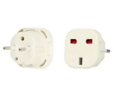 iLike CP UK1 Strāvas ligzdas pāreja - no UK 3pin uz Euro Ligzdu - UK uz EU adapteris Balts (OEM)