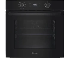 INDESIT orkaitė | IO K55C B | 71 l | Elektrinė | Katalizinė | Elektroninė | Aukštis 59,5 cm | Plotis 59,5 cm | Juodas