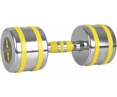 Chromuotas hantelis inSPORTline Yellsteel 12 kg