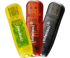 USB atmintinė „Intenso Intenso“ USB atmintinė 2.0 32 GB „Rainbow Line“ trijų dalių pakuotė