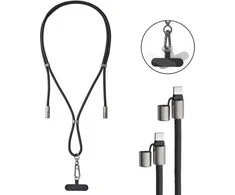 Kabelis USB Intenso CABLE USB-C TO USB-C 1.65M/LANYARD juoda 7991000 INTENSO