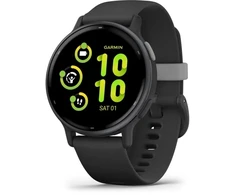 Išmanusis laikrodis Garmin Vivoactive 5 3.05 cm (1.2") AMOLED Digital 390 x 390 pikselių Jutiklinis ekranas Juodas Wi-Fi GPS (satellite)