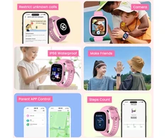 Išmanusis laikrodis Viedpulksteni LAGENIO K3 4G Kids Smart Watch Rožinė 6978636410002 W117 (6978636410002)