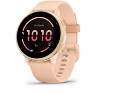 Išmanusis laikrodis Garmin vívoactive 6 3.05 cm (1.2") AMOLED 42 mm Digital 390 x 390 pikselių Jutiklinis ekranas Rožinė Wi-Fi GPS (satellite)
