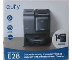 Išparduodama. Anker Eufy Robot Vacuum Cleaner Omni E28 Juodas Anker Eufy Robot Vacuum Cleaner Omni E28 Wet&amp;Dry Dust capacity 3 L 20000