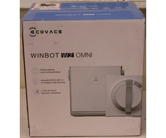 Išparduodama. Ecovacs langų valymo robotas WINBOT W2 OMNI Corded 2800 Pa Baltas USED DIRTY SCRATCHED MISSING LIQUID BOTTLE
