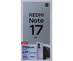 Išparduodama. Xiaomi Redmi Note 17 5G Celestial Violetinė 6.99 in AMOLED 2396 x 1080 pikselių Qualcomm Internal Memory Capacity 128 G