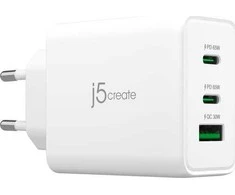 J5create – 65 W GaN USB-C 3 prievadų įkroviklis – ES