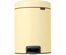 Brabantia Šiukšliadėžė su pedalu NewIcon, 5 l, šviesiai geltona