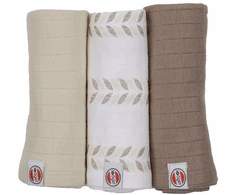 Happy New! Lodger Swadler Solid Matcha cotton diaper Birch 70x70 cm 3pcs. SWM 093