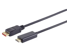Kabelis Brackton DisplayPort Male - HDMI Male 1.0m Juodas