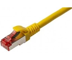 Kabelis Brackton Patch SF UTP 7.5m CAT 6a Geltona