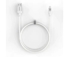 USB kabelis Evelatus Cable USB A to C 2M Aliuminio korpusas pintas Baltas (TKCB-746AC2WH)