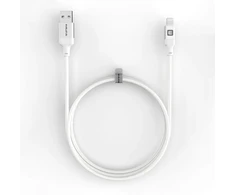 Evelatus USB A to Lightning, Cable 1.2M ( MFI11CL )Aluminum housing braiding Baltas