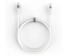 Evelatus USB C į Lightning kabelis 2.0M 60W (MFI09) aliuminio korpusas su pynimu Baltas