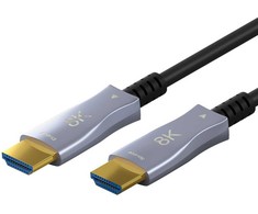 Kabelis HDMI-HDMI 40m (HDMI 2.1) optinis hibridinis 8K @ 60 Hz/ 4K @ 120 Hz Goobay