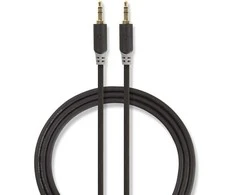 Nedis Stereo Audio kabelis jack 3.5 mm (M) - jack 3.5 mm (M) 3.00 m juoda