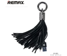 Kabelis USB Remax Apple Tassels Ring Data Cable for Lightning Juodas (RC-053iB)