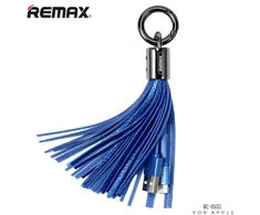Remax RC-053i dizaino raktų pakabuko žiedas su Apple Lightning duomenų ir įkroviklio laidu (MD818) mėlynas