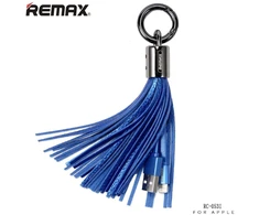 Remax RC-053i dizaino raktų pakabuko žiedas su Apple Lightning duomenų ir įkroviklio laidu (MD818) mėlynas